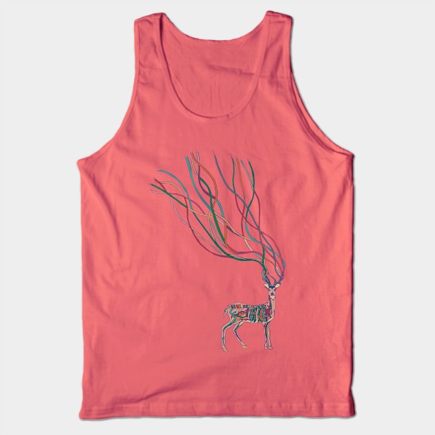 Deer Ribbons Tank Top by huebucket